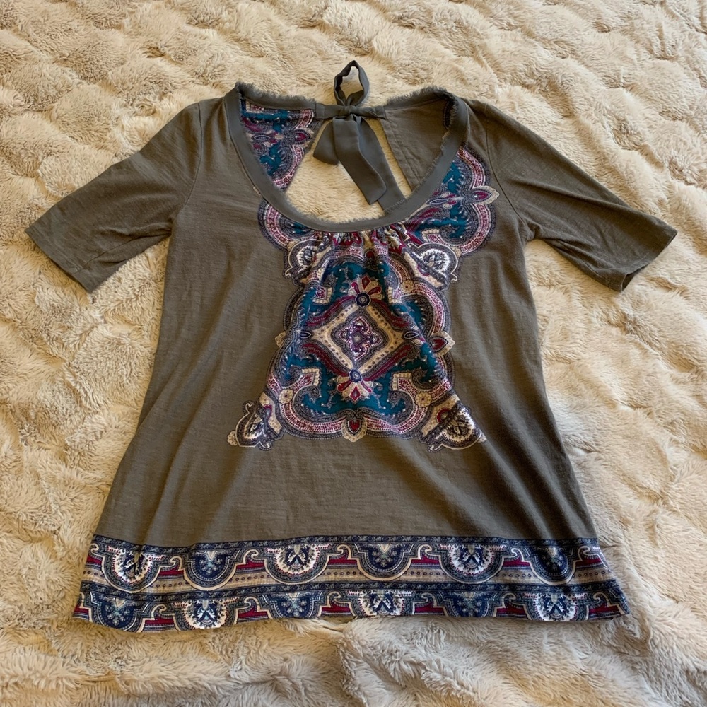 Anthropologie Akemi + Kin tie back top